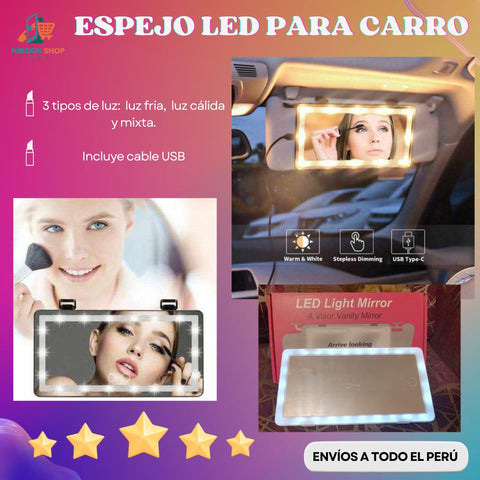 Image of ESPEJO LED PARA CARRO