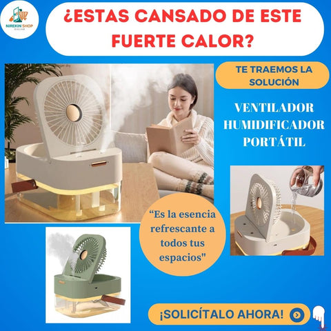 Image of VENTILADOR HUMIDIFICADOR PORTÁTIL