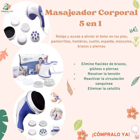 Image of MASAJEADOR CORPORAL 5 en 1 RELAX & TONE