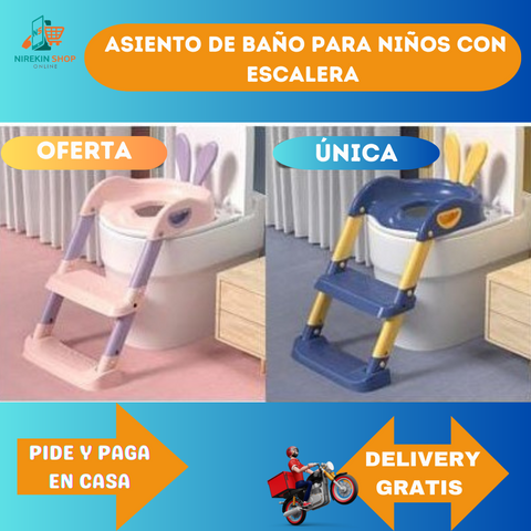 Image of ASIENTO DE BAÑO PARA NIÑOS CON ESCALERA