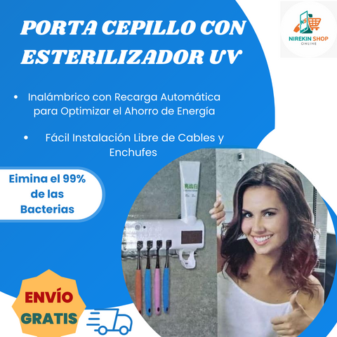 Image of Porta Cepillo Con Esterilizador UV