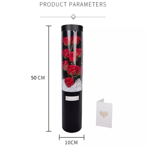 Image of Ramo de Rosas con Pétalos de Jabón