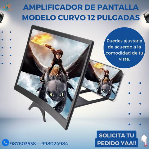 Image of AMPLIFICADOR DE PANTALLA MODELO CURVO 12 PULGADAS