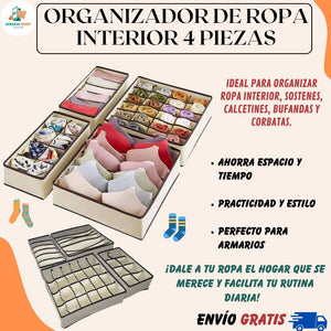 Organizador de Ropa Interior de 4 Piezas